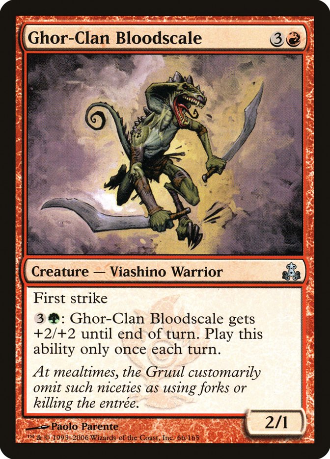 MTG Card Title: Ghor-Clan Bloodscale GPT/66