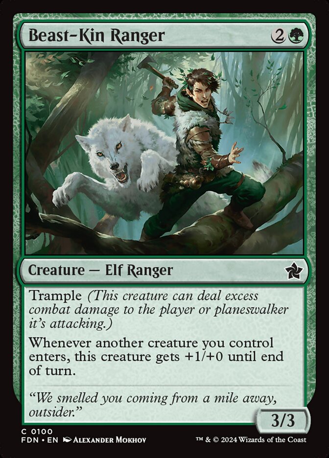 MTG Card Title: Beast-Kin Ranger FDN/100