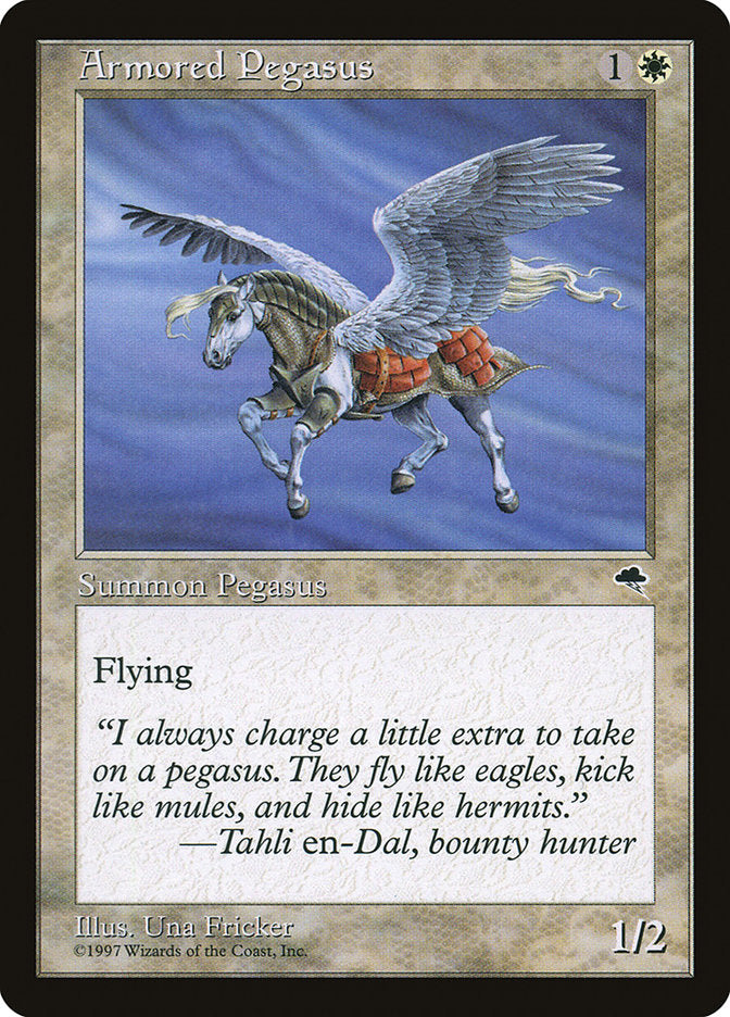 MTG Card Title: Armored Pegasus TMP/5