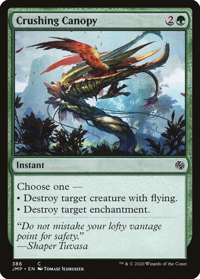 MTG Card Title: Crushing Canopy JMP/386