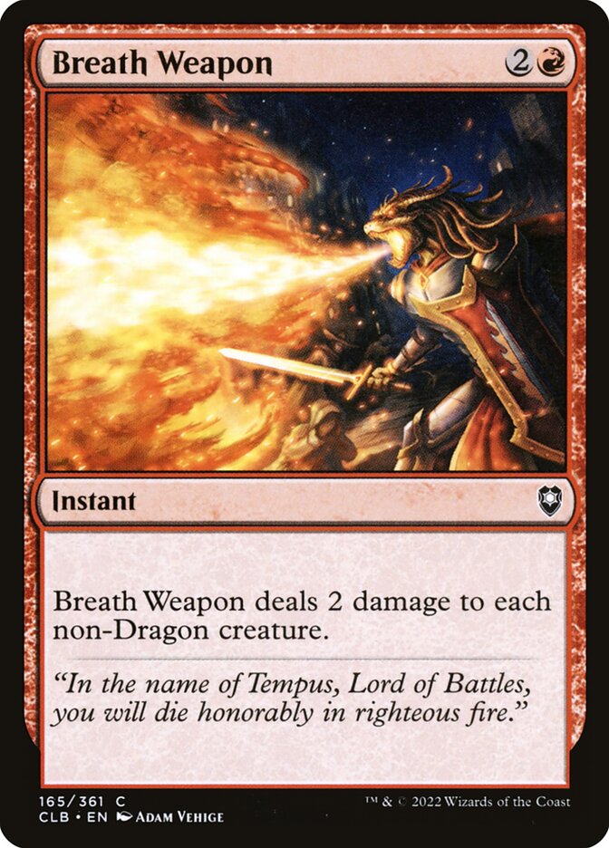 MTG Card Title: Breath Weapon CLB/165