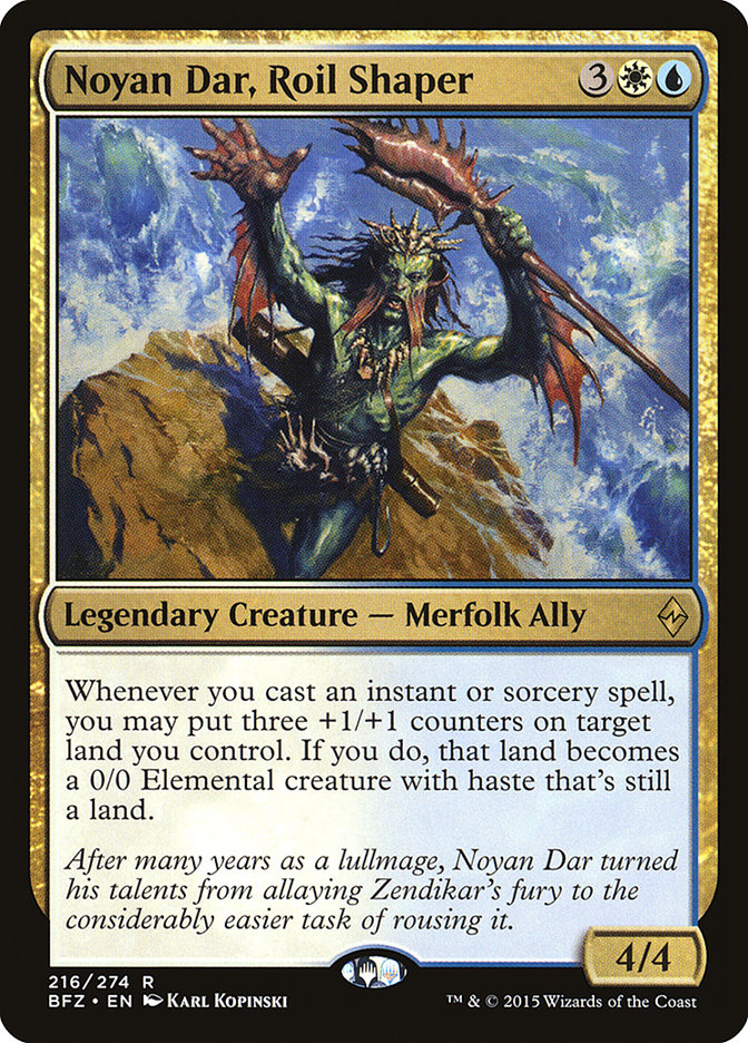 MTG Card Title: Noyan Dar, Roil Shaper BFZ/216