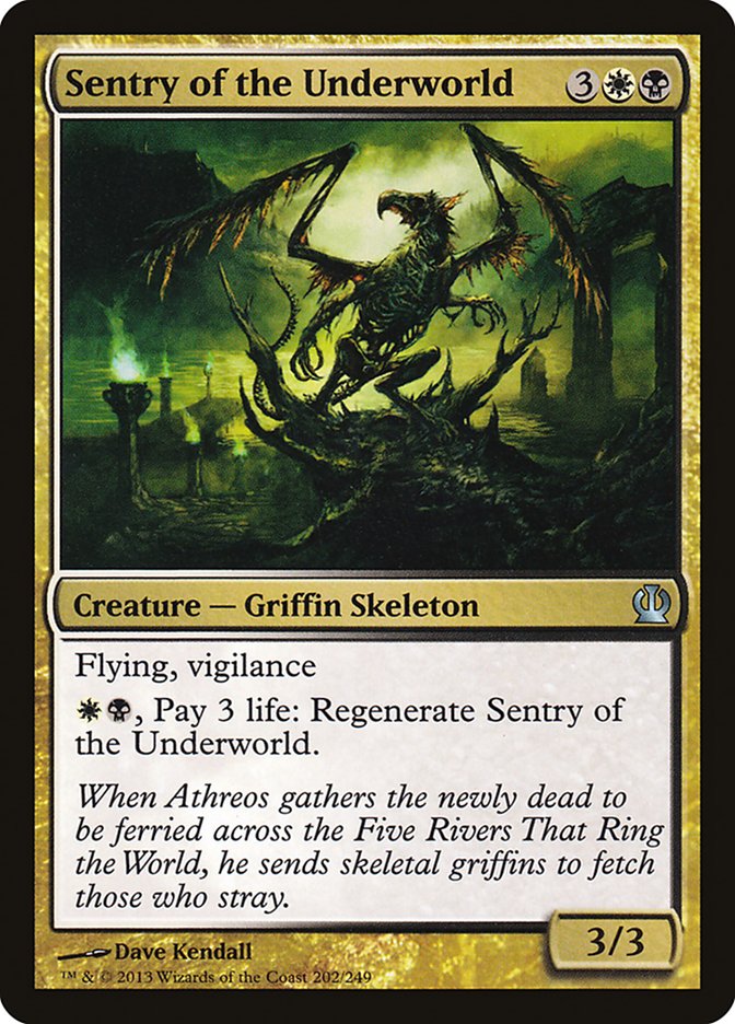 MTG Card Title: Sentry of the Underworld THS/202