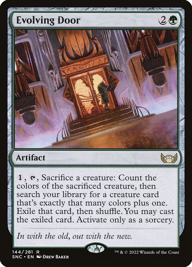 MTG Card Title: Evolving Door SNC/144