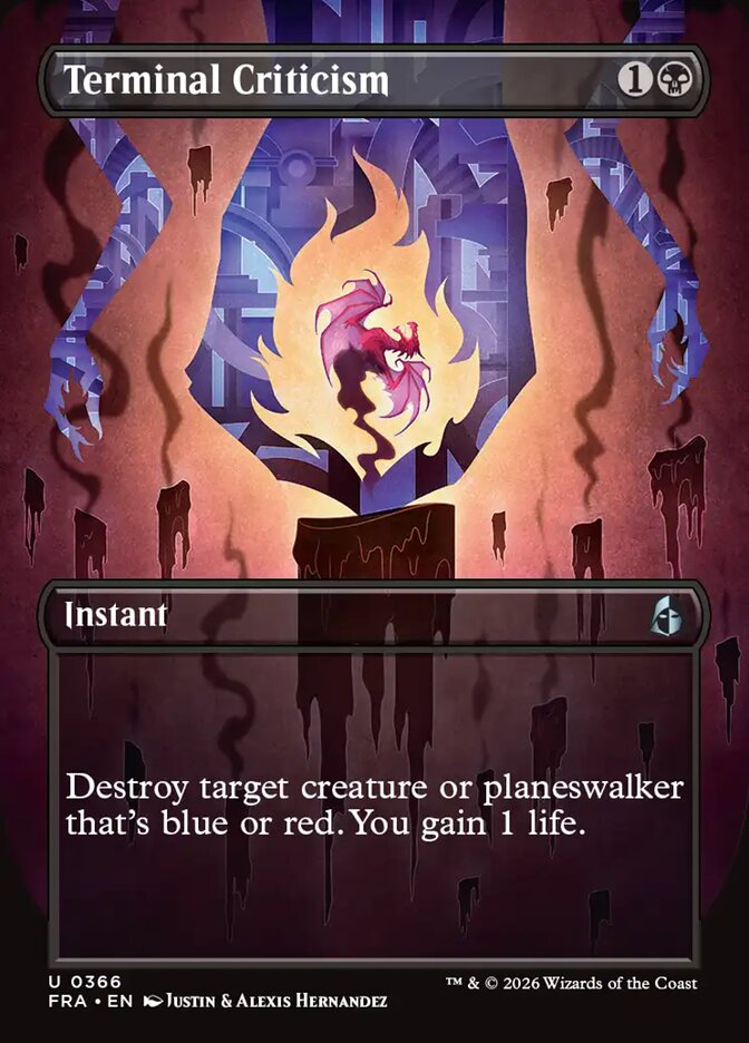 MTG Card Title: Terminal Criticism FRA/366