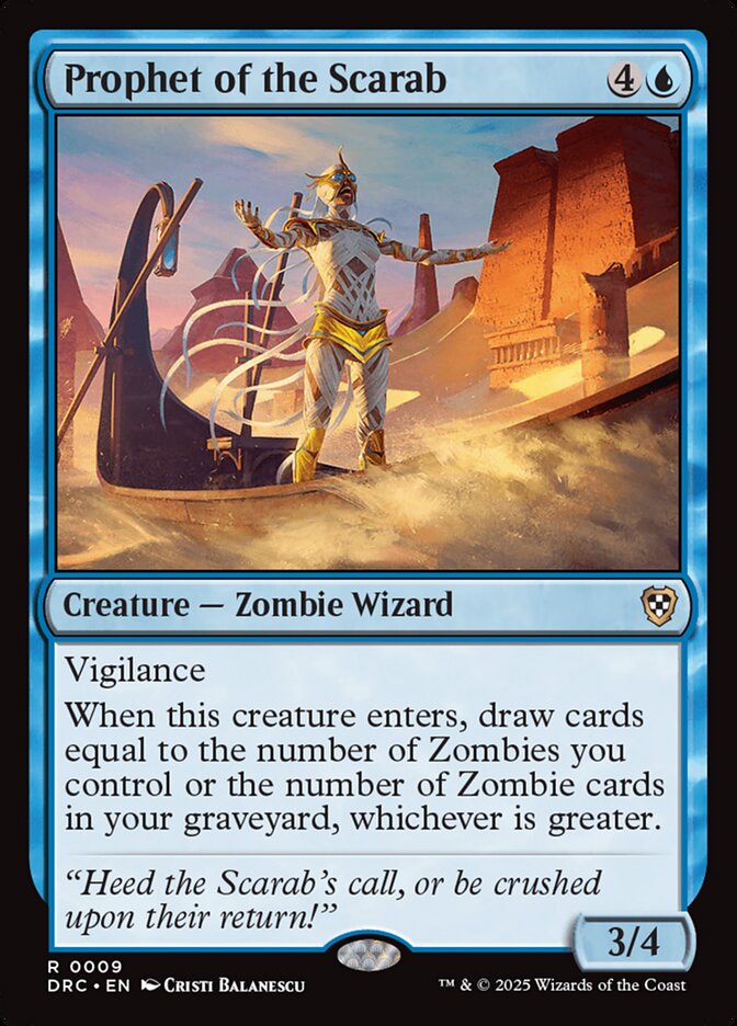 MTG Card Title: Prophet of the Scarab DRC/9