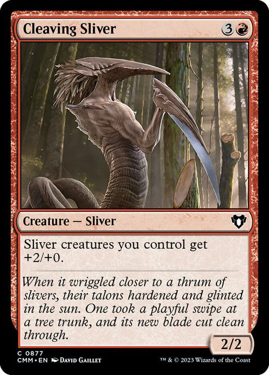 MTG Card Title: Cleaving Sliver CMM/877