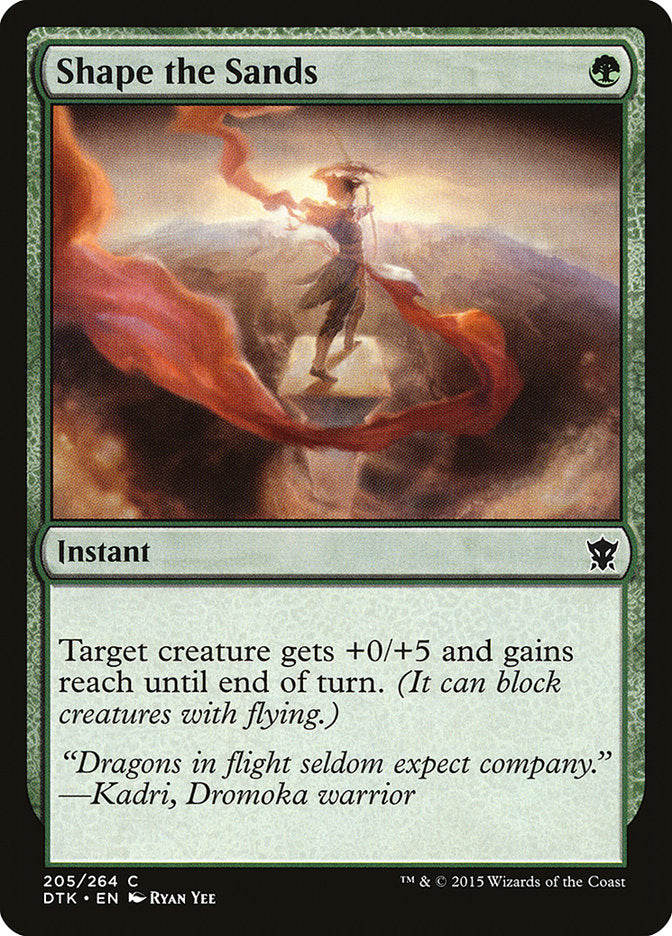 MTG Card Title: Shape the Sands DTK/205