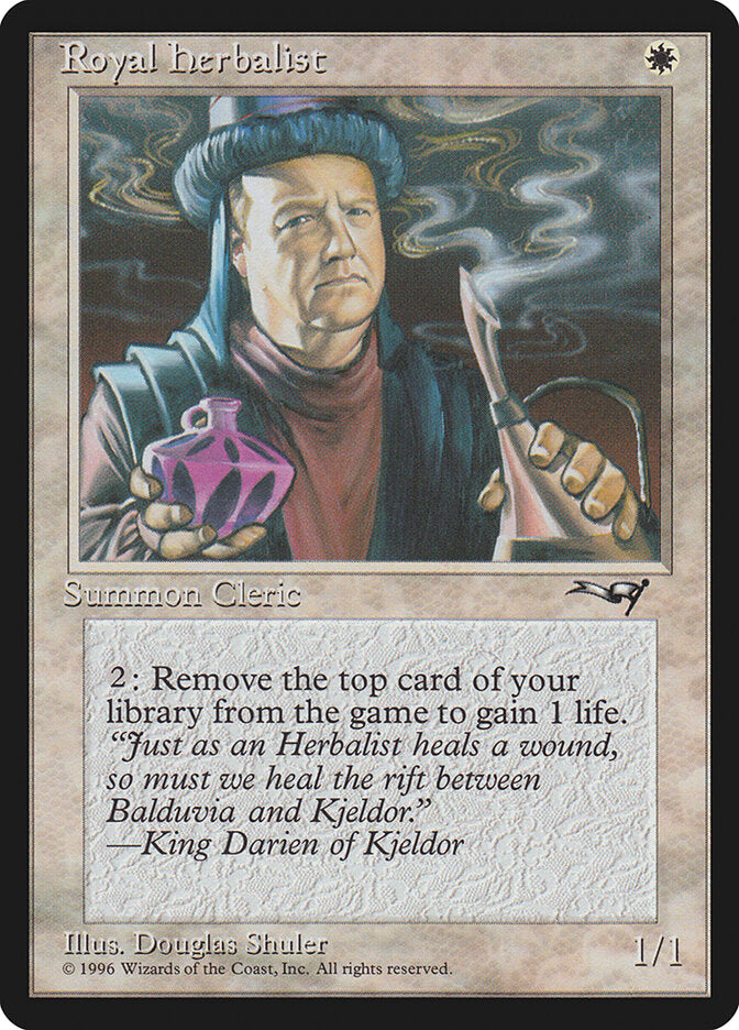 MTG Card Title: Royal Herbalist ALL/15a