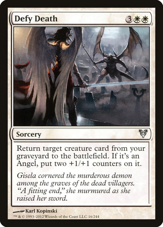 MTG Card Title: Defy Death AVR/16