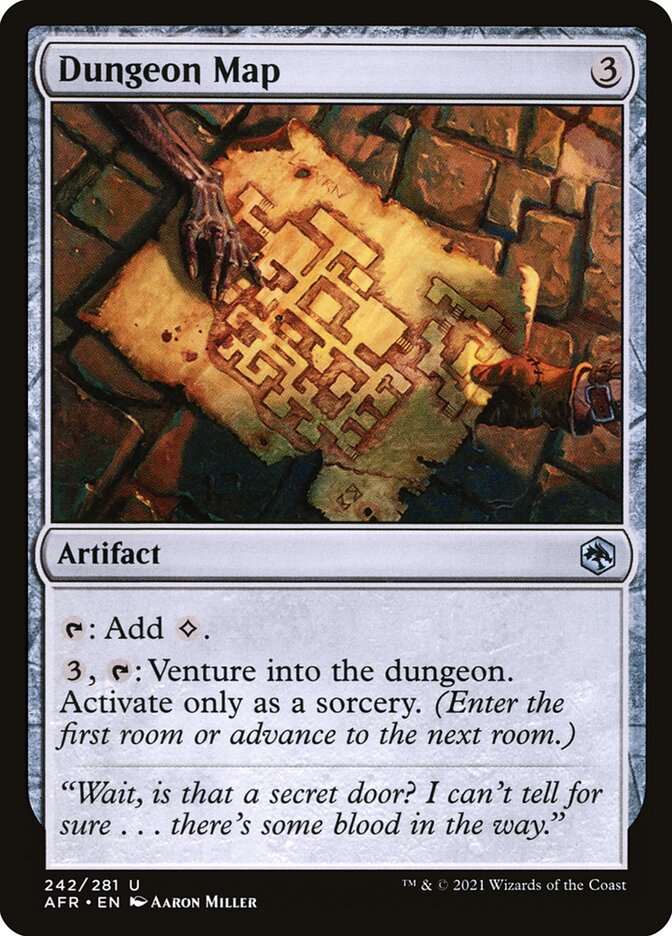 MTG Card Title: Dungeon Map AFR/242