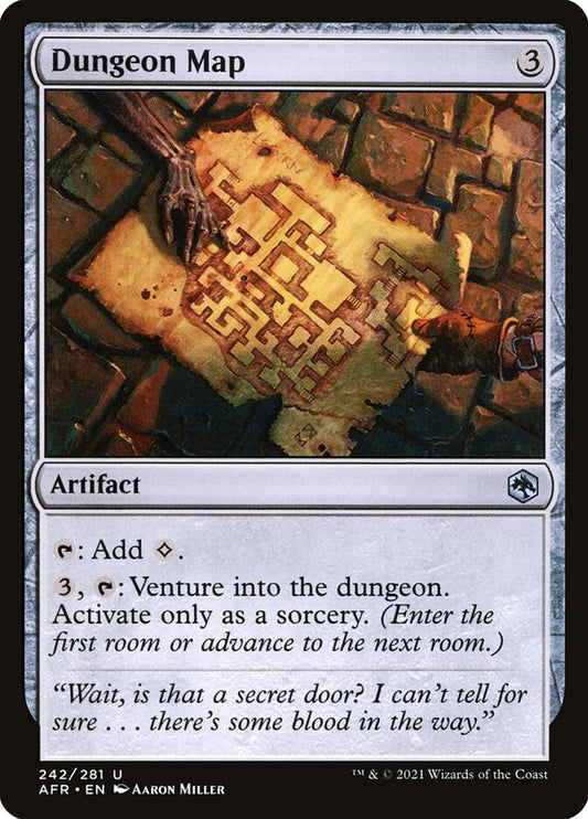 MTG Card Title: Dungeon Map AFR/242