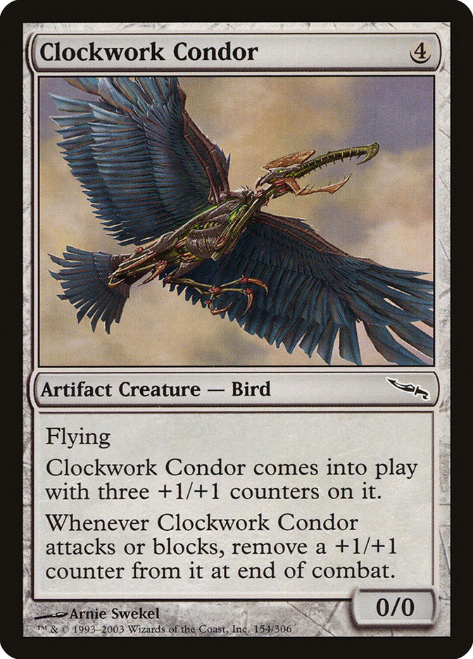 MTG Card Title: Clockwork Condor MRD/154