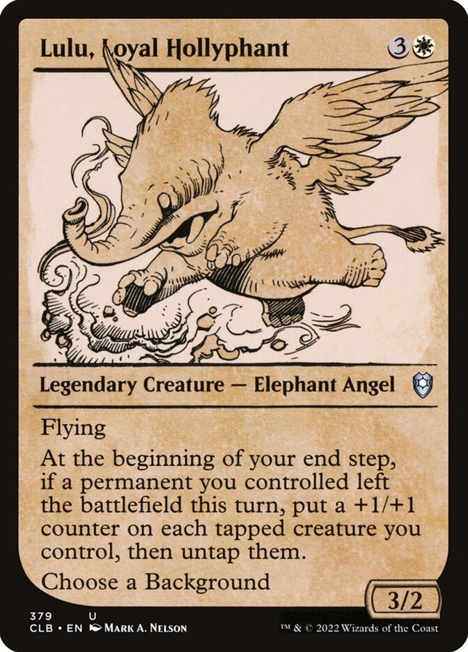 MTG Card Title: Lulu, Loyal Hollyphant CLB/379