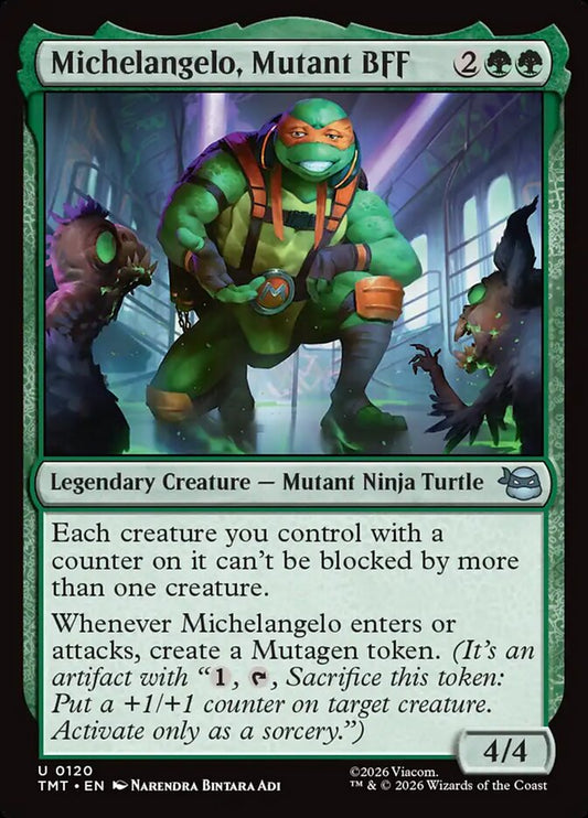 MTG Card Title: Michelangelo, Mutant BFF TMT/120
