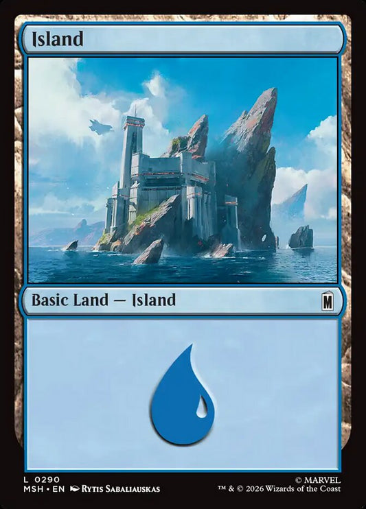 MTG Card Title: Island MSH/290