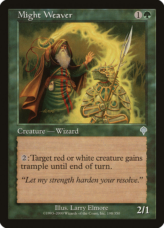 MTG Card Title: Might Weaver INV/198