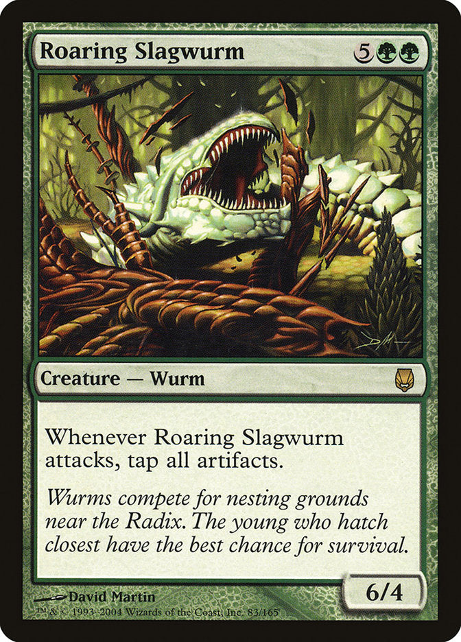 MTG Card Title: Roaring Slagwurm DST/83