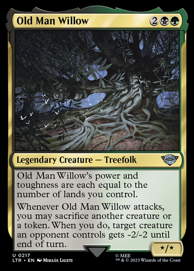 MTG Card Title: Old Man Willow LTR/217