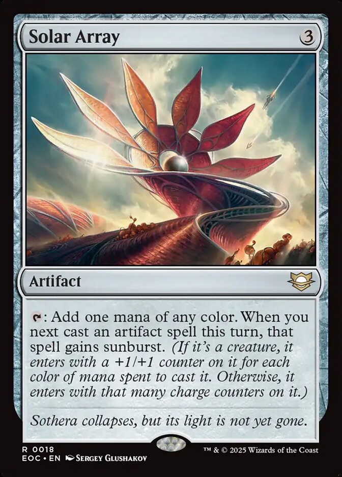 MTG Card Title: Solar Array EOC/18