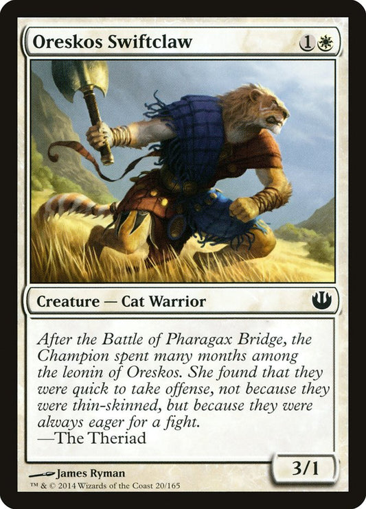 MTG Card Title: Oreskos Swiftclaw JOU/20