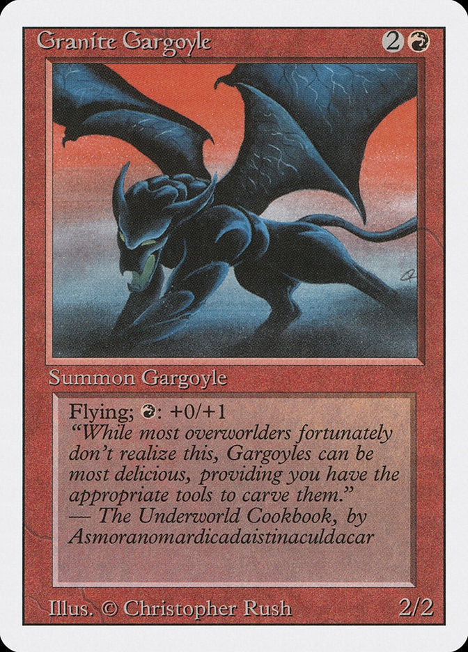 MTG Card Title: Granite Gargoyle 3ED/156