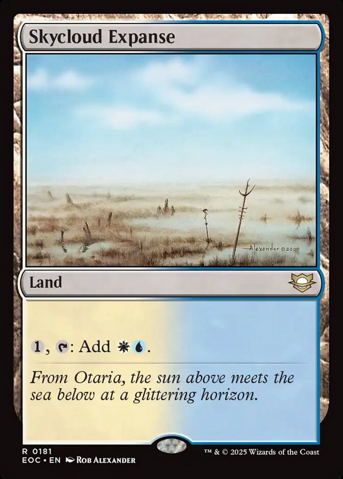 MTG Card Title: Skycloud Expanse EOC/181
