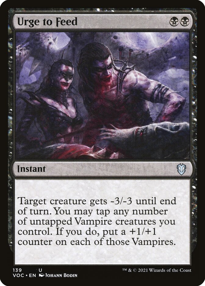 MTG Card Title: Urge to Feed VOC/139