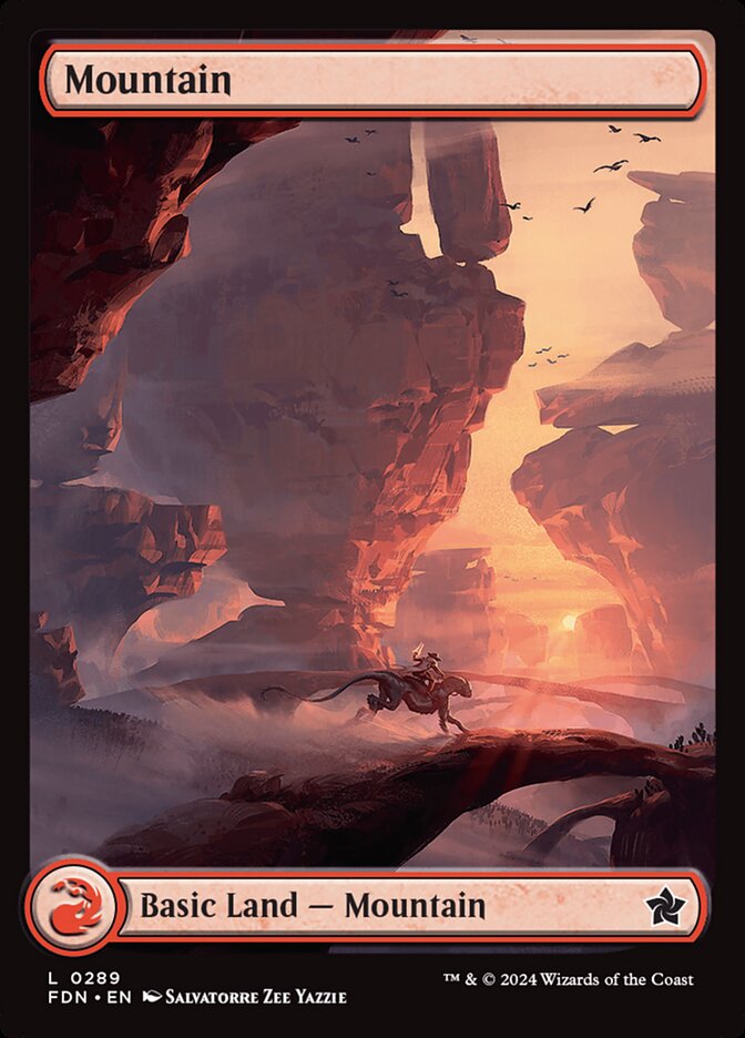 MTG Card Title: Mountain FDN/289