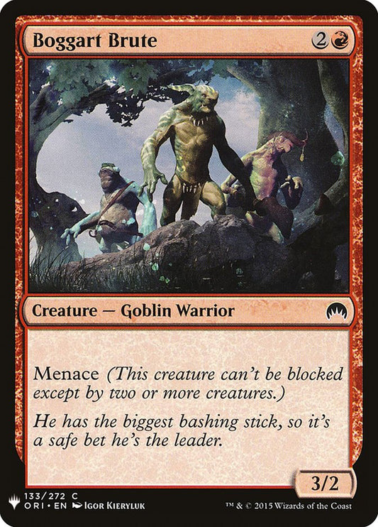 MTG Card Title: Boggart Brute PLST/ORI-133