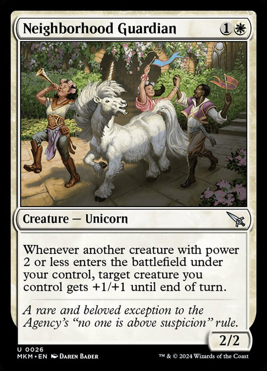 MTG Card Title: Neighborhood Guardian MKM/26