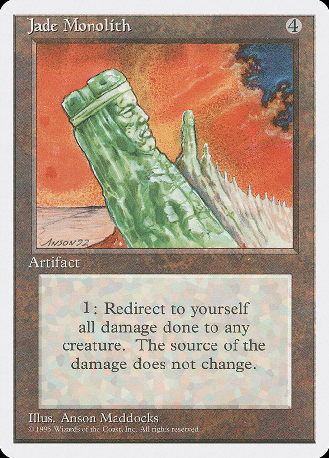 MTG Card Title: Jade Monolith 4ED/329