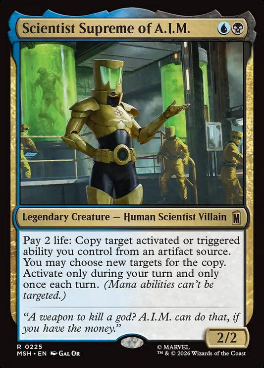 MTG Card Title: Scientist Supreme of A.I.M. MSH/225