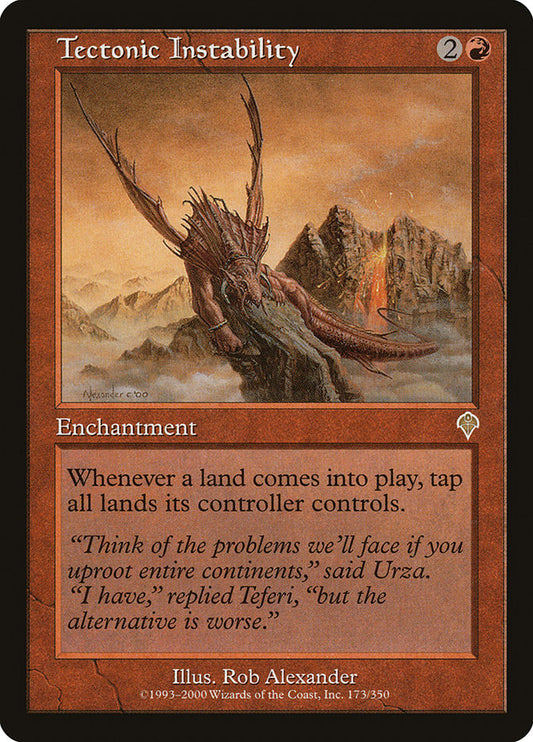 MTG Card Title: Tectonic Instability INV/173