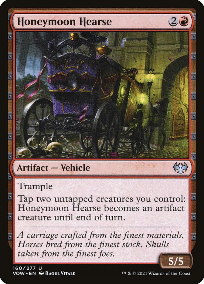 MTG Card Title: Honeymoon Hearse VOW/160