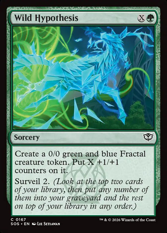 MTG Card Title: Wild Hypothesis SOS/167