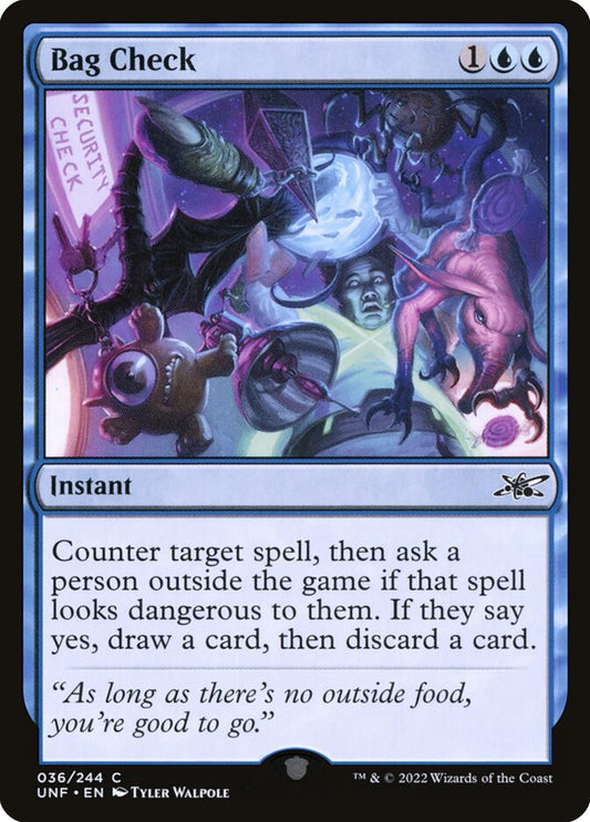 MTG Card Title: Bag Check UNF/36