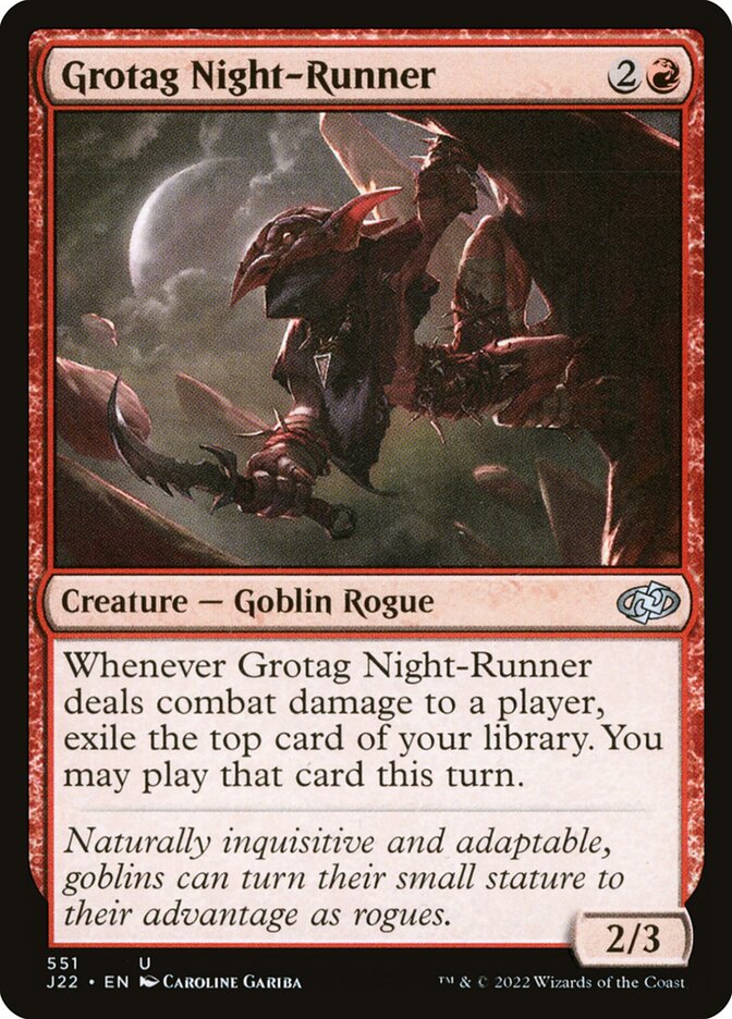 MTG Card Title: Grotag Night-Runner J22/551