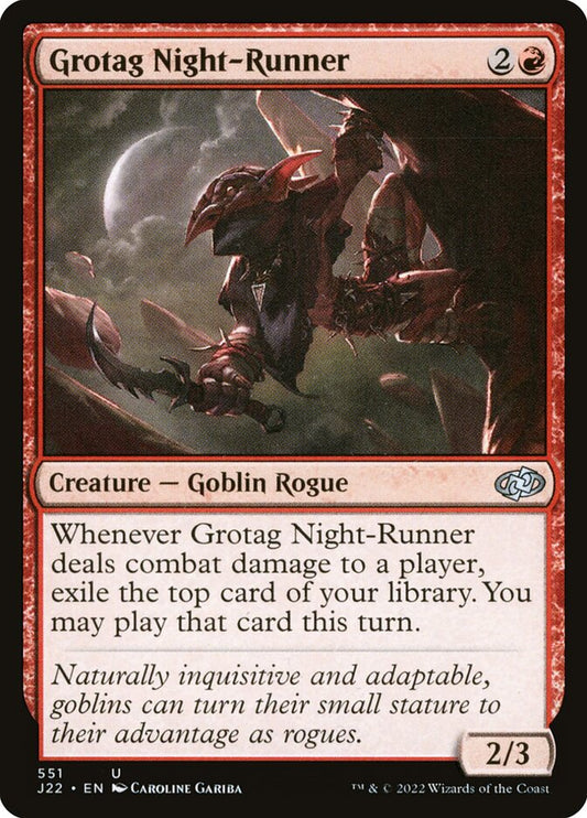 MTG Card Title: Grotag Night-Runner J22/551