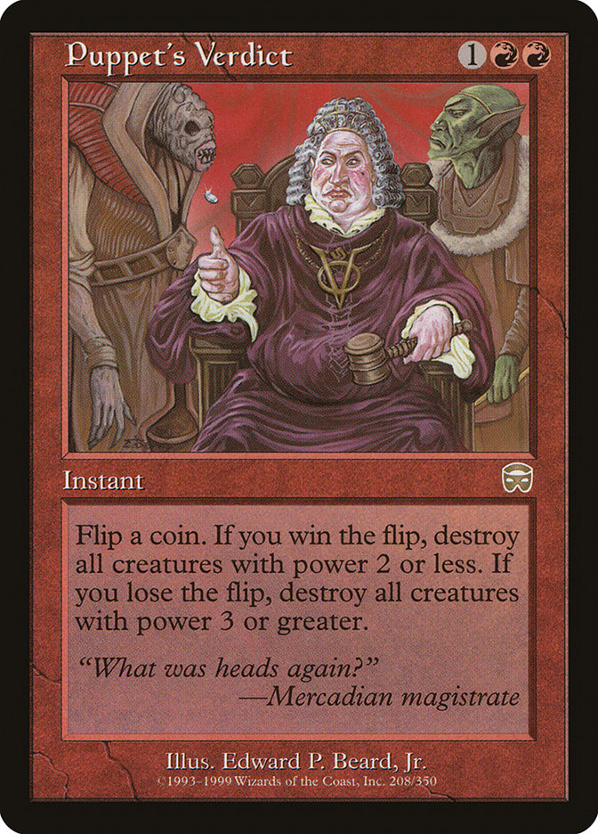 MTG Card Title: Puppet's Verdict MMQ/208