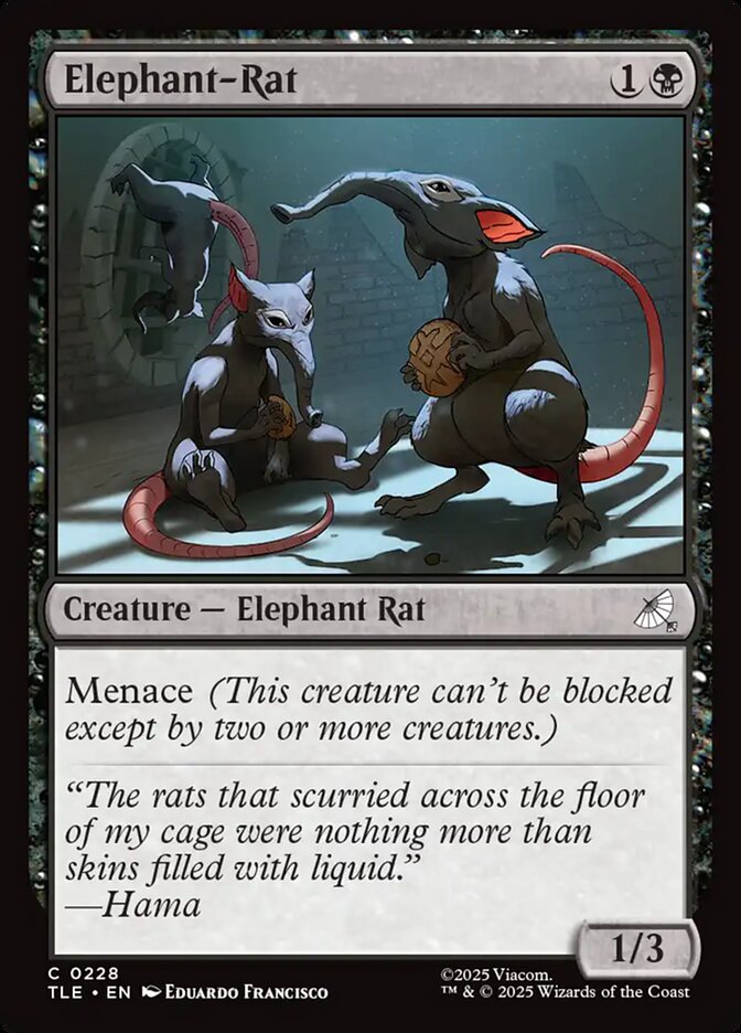 MTG Card Title: Elephant-Rat TLE/228