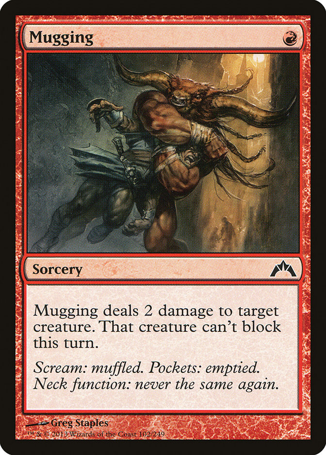 MTG Card Title: Mugging GTC/102
