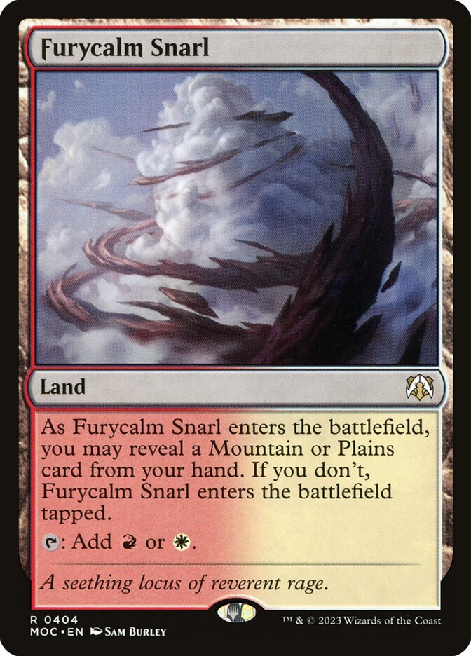 MTG Card Title: Furycalm Snarl MOC/404