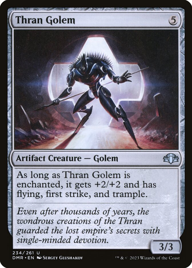 MTG Card Title: Thran Golem DMR/234