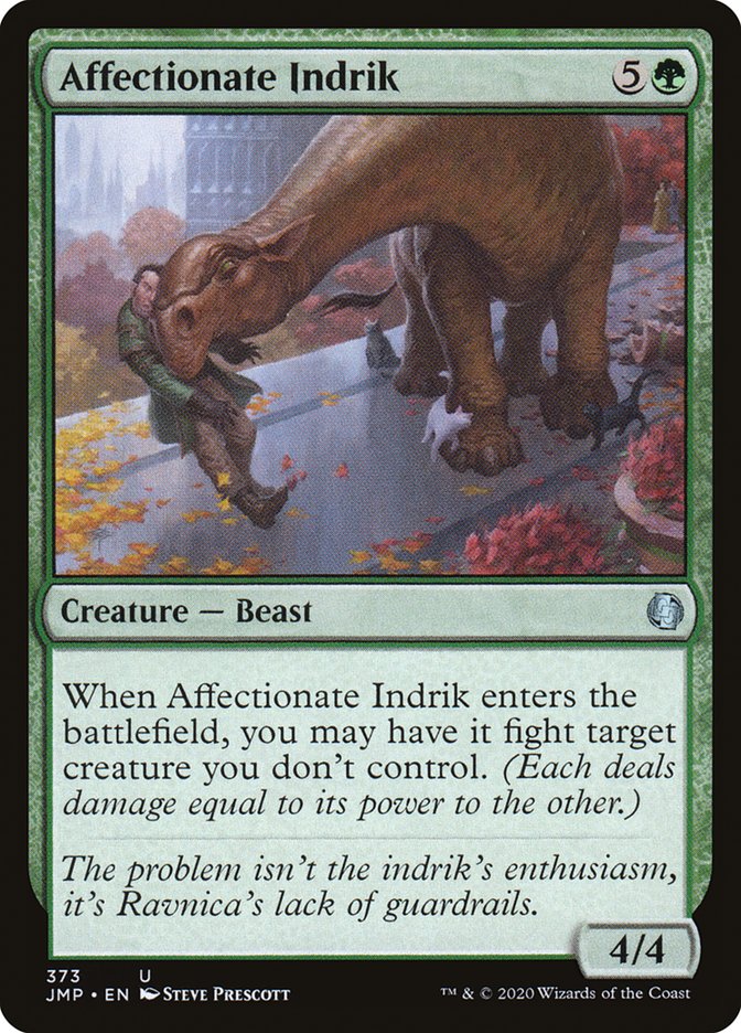 MTG Card Title: Affectionate Indrik JMP/373