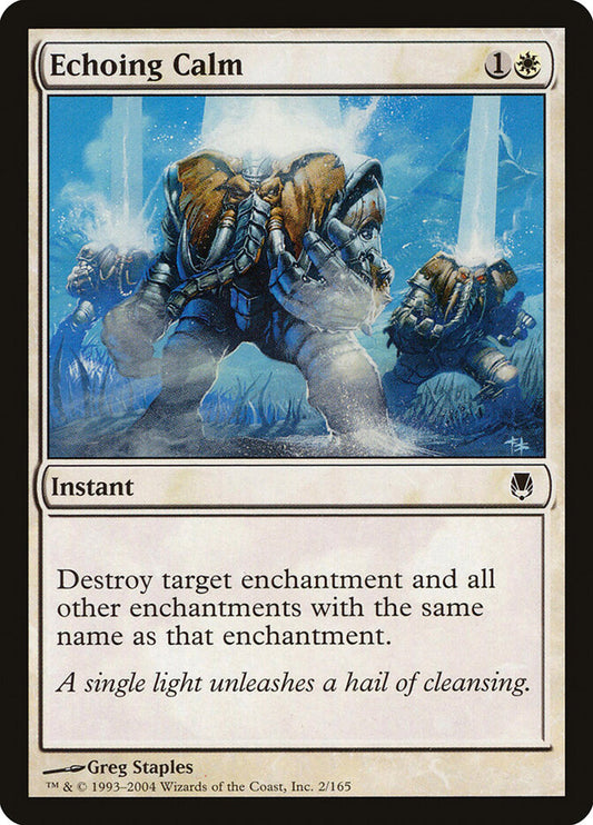 MTG Card Title: Echoing Calm DST/2