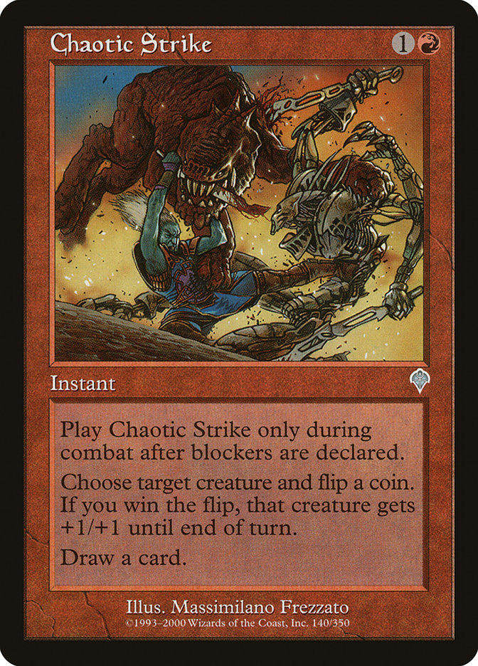 MTG Card Title: Chaotic Strike INV/140