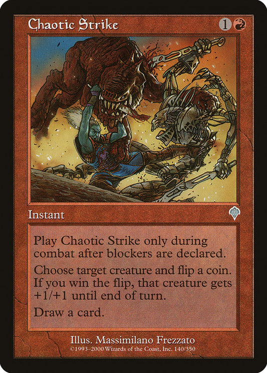 MTG Card Title: Chaotic Strike INV/140