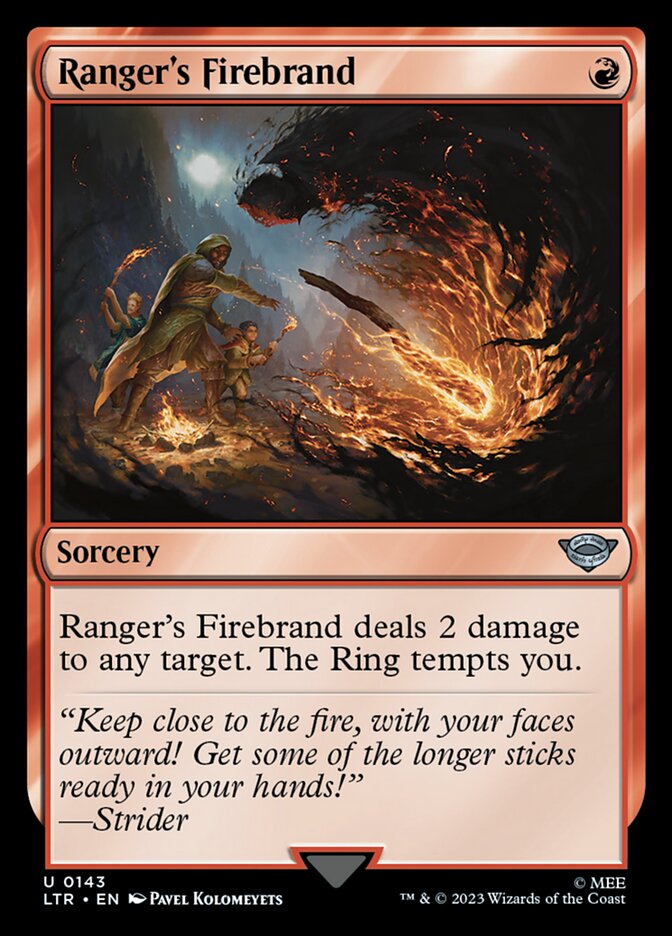 MTG Card Title: Ranger's Firebrand LTR/143