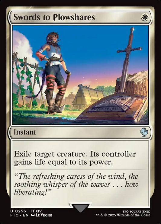 MTG Card Title: Swords to Plowshares FIC/256
